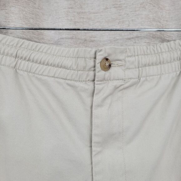 Polo by Ralph Lauren Classic Fit Men's Tan Flat Front Shorts 6" Inseam - Picture 6 of 14